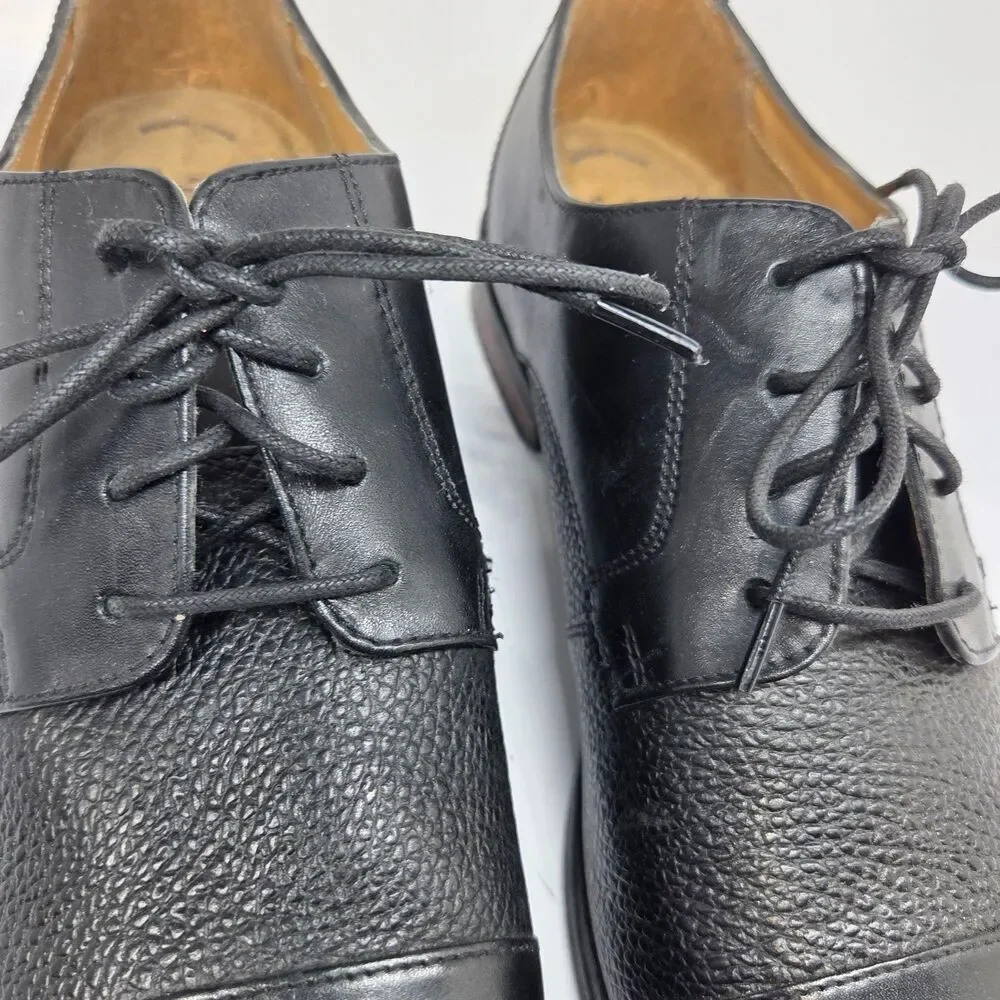 Florsheim 11879 Matera II Mens Black Leather Cap Toe Derbys Size US 12 D